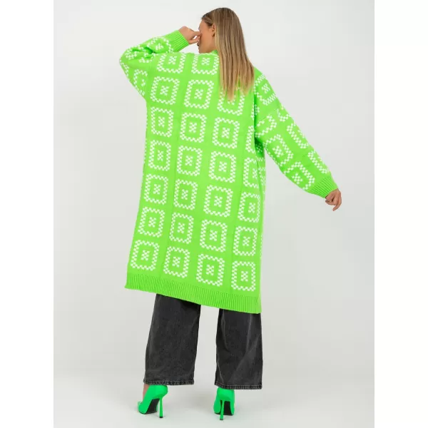  Dámský svetr RUE PARIS LC-SW-0296.08P FLUO GREEN 