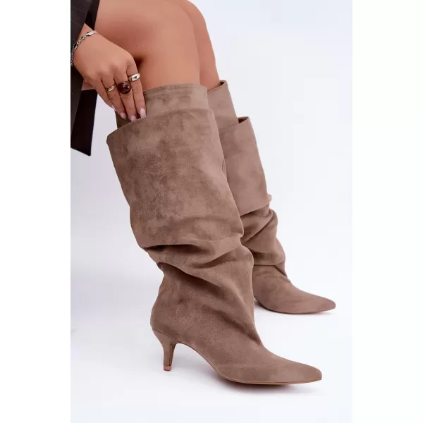  Dámské kozačky BOTO 2921A BEIGE 