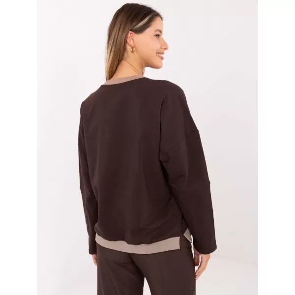  Dámská halenka RELEVANCE RV-BZ-A907.08P DARK BROWN 