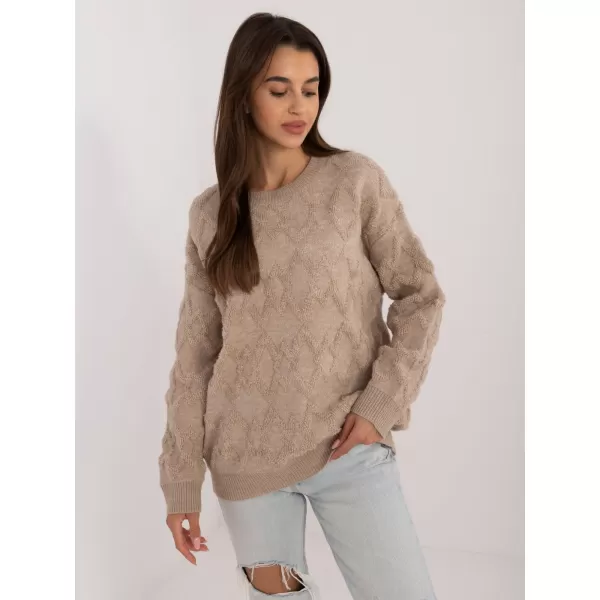  Dámský svetr WOOL FASHION ITALIA AT-SW-2361.61 BEIGE 