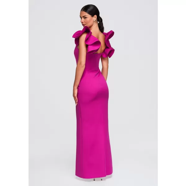  Dámské šaty LARICA LA-OM-DLR396 FUCHSIA 