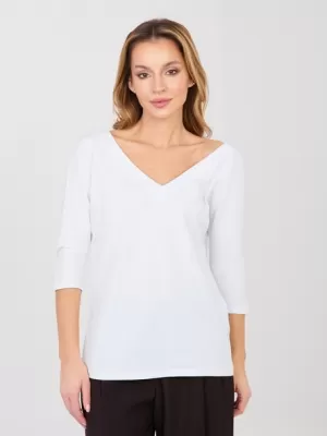 Dámské triko RUE PARIS RV-BZ-A1189.24 WHITE