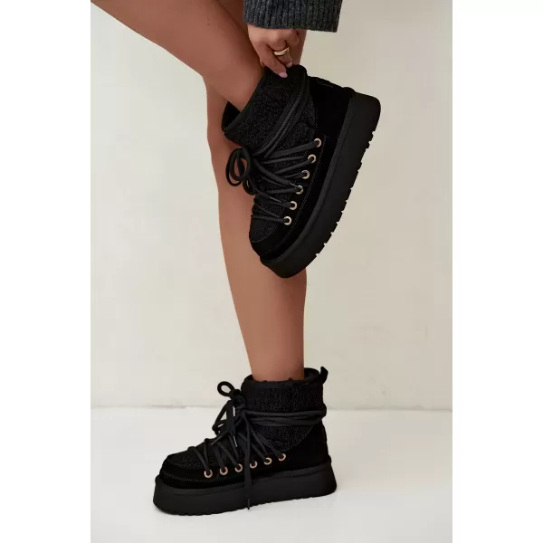  Dámské sněhule D&A GR62-6021 BLACK 