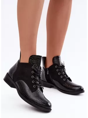 Dámské kotníkové boty VINCEZA 16524 BLACK