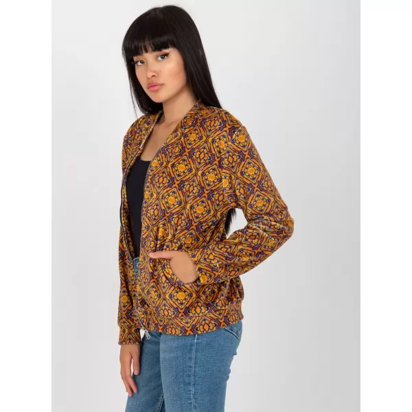  Dámská mikina RUE PARIS RV-BL-8185.86 DARK YELLOW 