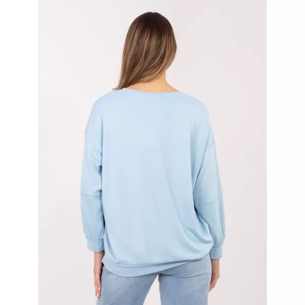  Dámská mikina RUE PARIS RV-BL-A1221.13 LIGHT BLUE 
