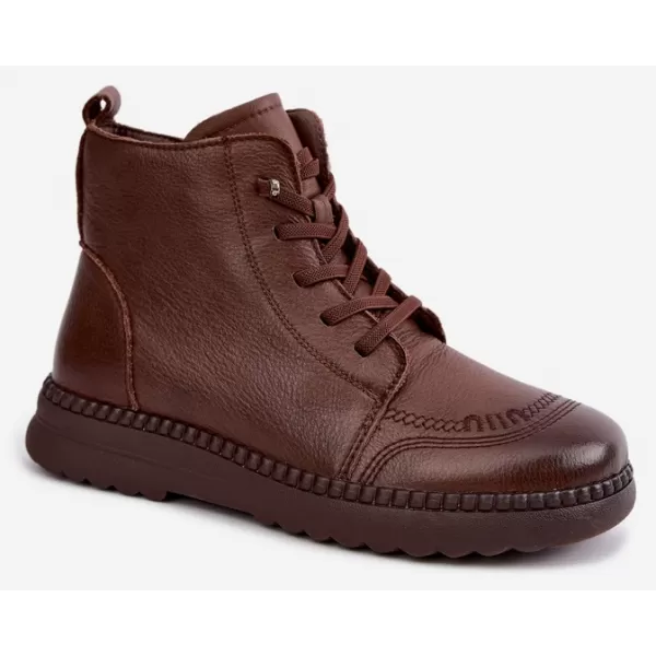  Dámské kotníkové boty VINCEZA 107249 BROWN 