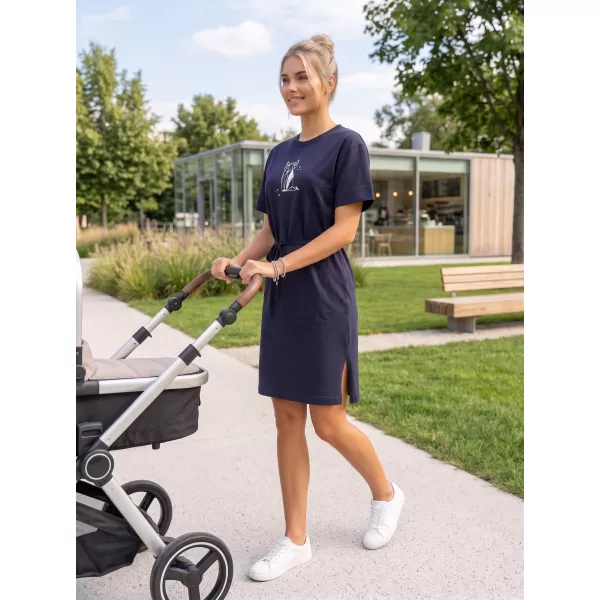  Dámské šaty ALTISPORT ALW091816 NÁMOŘNÍ MODRÁ 