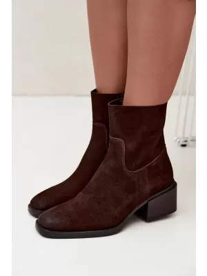 Dámské kotníkové boty BOTO 9624 CHOCOLATE