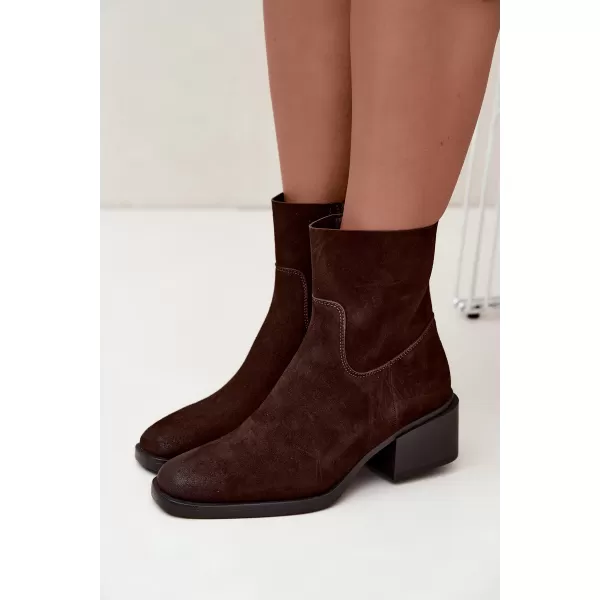  Dámské kotníkové boty BOTO 9624 CHOCOLATE 