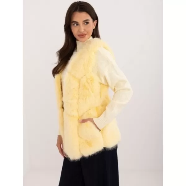  Dámská vesta WOOL FASHION ITALIA AT-KZ-2375.00P BRIGHT YELLOW 
