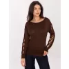 Dámský svetr ITALY MODA MI-SW-1606.96 DARK BROWN