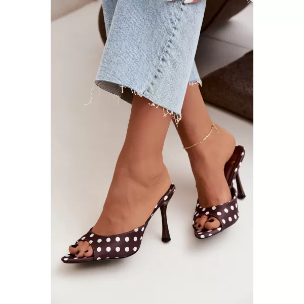  Dámské pantofle BOTO SQC-295 BROWN 