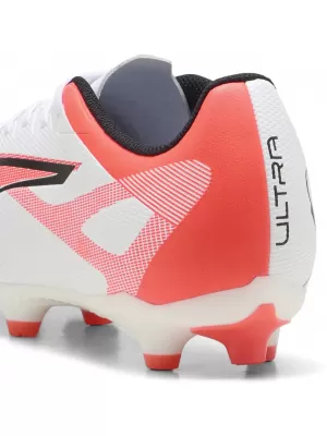 Kopačky PUMA ULTRA 5 PLAY FG/AG 108169-01 WHITE/BLACK/GLOWING RED