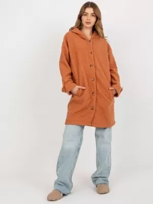 Dámský kabát RELEVANCE RV-PL-8449.98P DARK ORANGE