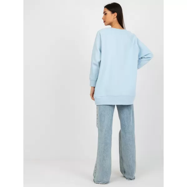  Dámská mikina EX MODA EM-BL-711-1.03X LIGHT BLUE 