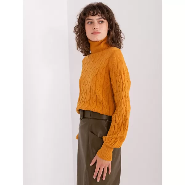  Dámský svetr WOOL FASHION ITALIA AT-SW-2348.93 DARK YELLOW 