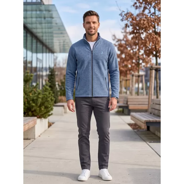  Pánská fleece mikina ALTISPORT ALM002852 TMAVÝ DENIM MELÍR 