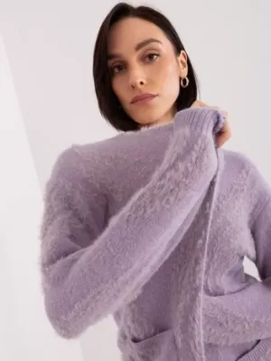 Dámský svetr WOOL FASHION ITALIA AT-SW-234501.00P BRIGHT PURPLE