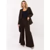 Dámské kalhoty RUE PARIS IT-SP-FL9787.85 DARK BROWN