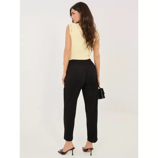  Dámské kalhoty RUE PARIS RV-SP-A1311.60 BLACK 