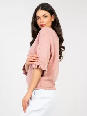Dámský svetr ITALY MODA IT-SW-99244.65 DARK PINK