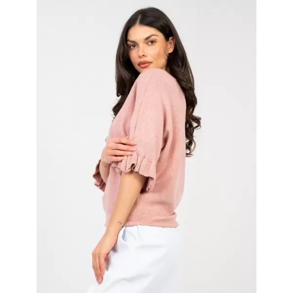  Dámský svetr ITALY MODA IT-SW-99244.65 DARK PINK 