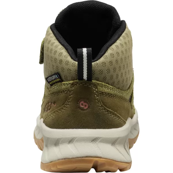  Dětské kotníkové boty KEEN HIGHTRAIL MID WP CHILDREN DARK OLIVE/MARTINI OLIVE 