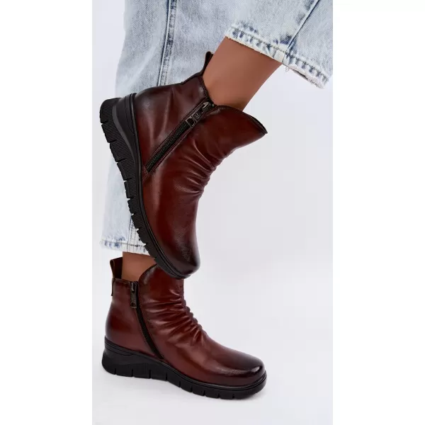  Dámské kotníkové boty VINCEZA 133117 BROWN 
