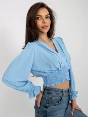 Dámská halenka ITALY MODA DHJ-BZ-13866.92P LIGHT BLUE