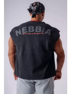 Pánské tílka NEBBIA OLYMPIA MUSCLE COVER 947 BLACK