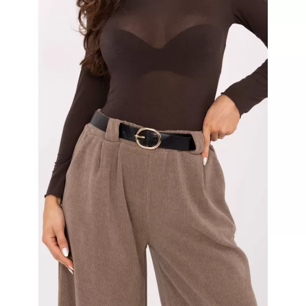  Dámské kalhoty RUE PARIS IT-SP-FL5583.16P DARK BEIGE 