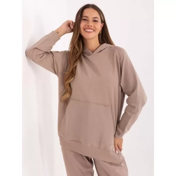  Dámská mikina RELEVANCE RV-BL-A168.18 DARK BEIGE 
