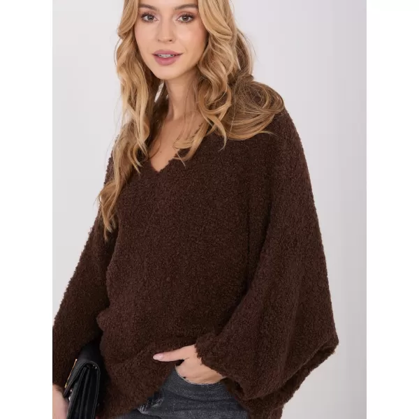  Dámský svetr FACTORY PRICE CH-SW-72630.79 DARK BROWN 