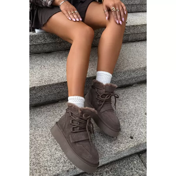  Dámské boty BIG STAR SHOES UU274315 BROWN/BEIGE SHADOWS 