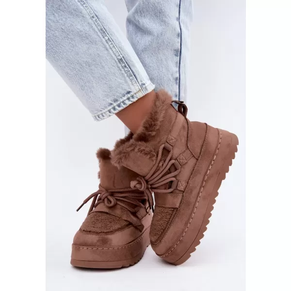  Dámské sněhule BOTO 9077 MOCHA 