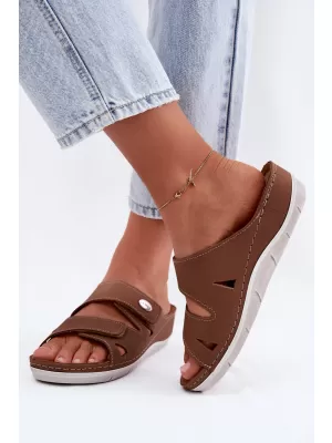Dámské pantofle INBLU OE0001GU CAMEL