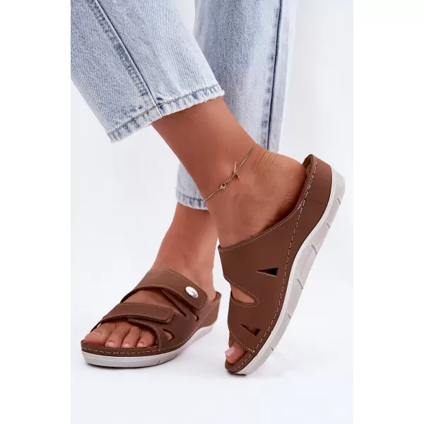  Dámské pantofle INBLU OE0001GU CAMEL 