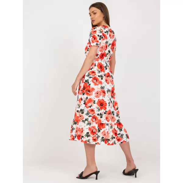  Dámské šaty ITALY MODA DHJ-SK-7006-5.77 WHITE-RED 