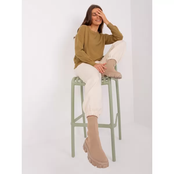  Dámský svetr WOOL FASHION ITALIA AT-SW-2325.95P OLIVE 