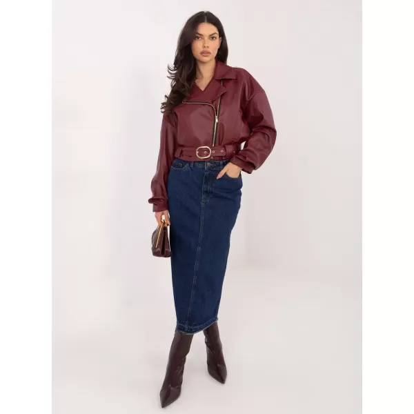 Dámská bunda RUE PARIS IT-KR-FL9609.95 BURGUNDY 