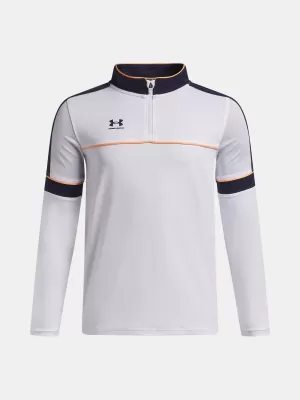 Chalepcká mikina UNDER ARMOUR UA B CHALLENGER TRAINING QZ 6004080-100 BÍLÁ