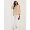 Dámská halenka FACTORY PRICE IT-BZ-28913-1.92 BEIGE