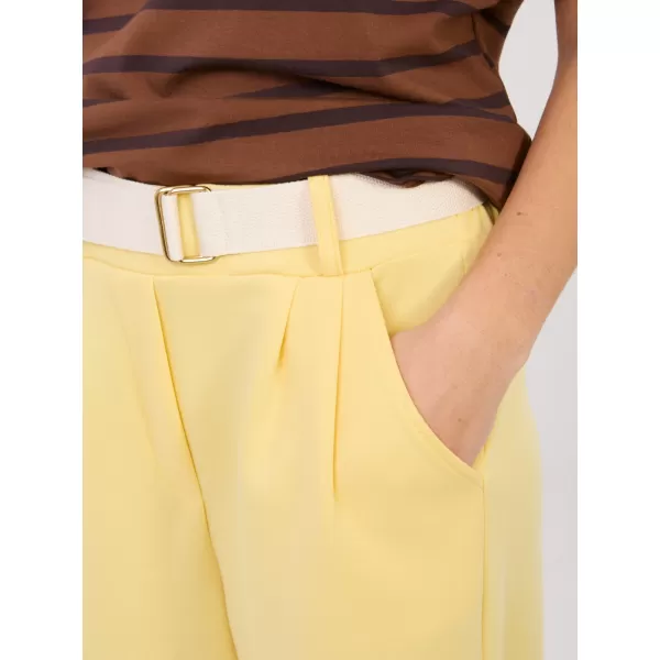  Dámské kalhoty ITALY MODA MI-SP-P6224.71 BRIGHT YELLOW 