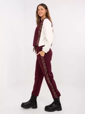 Dámský set ITALY MODA IT-KMPL-9838.27 BURGUNDY