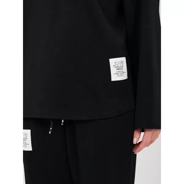  Dámská tepláková souprava RUE PARIS IT-KMPL-20583.09P BLACK 