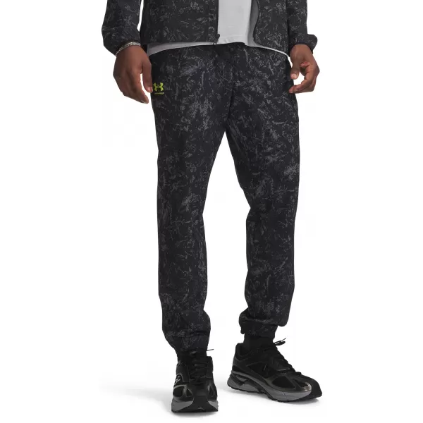  Pánské tepláky UNDER ARMOUR VIBE WOVEN JOGGER 1386557-008 ČERNÁ 