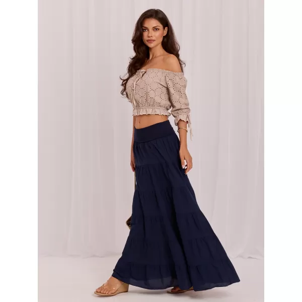  Dámská sukně ITALY MODA IT-SD-FL9357MSL.52 NAVY 