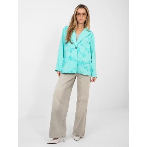  Dámská bunda RUE PARIS IT-MA-FL9992.97 TURQUOISE 