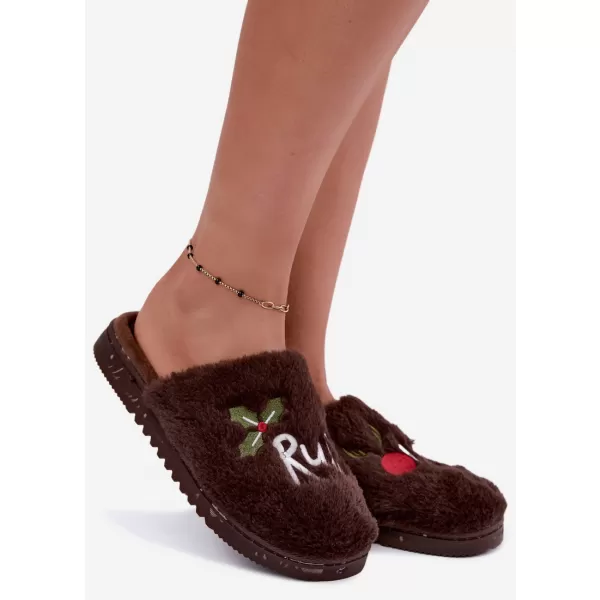  Dámské bačkory BOTO 26PA53-337 DARK BROWN 
